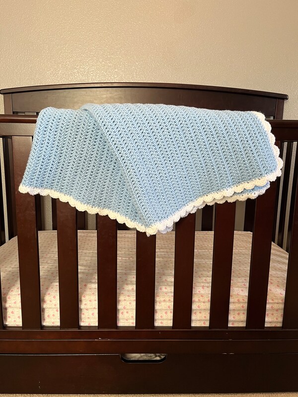 Solid Blue baby blanket